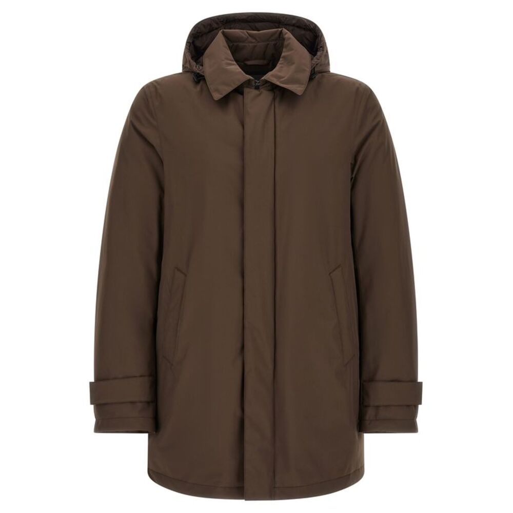 Herno Brown Polyester Men's Parka